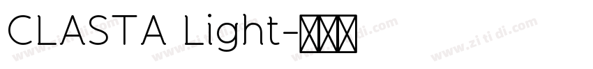 CLASTA Light字体转换